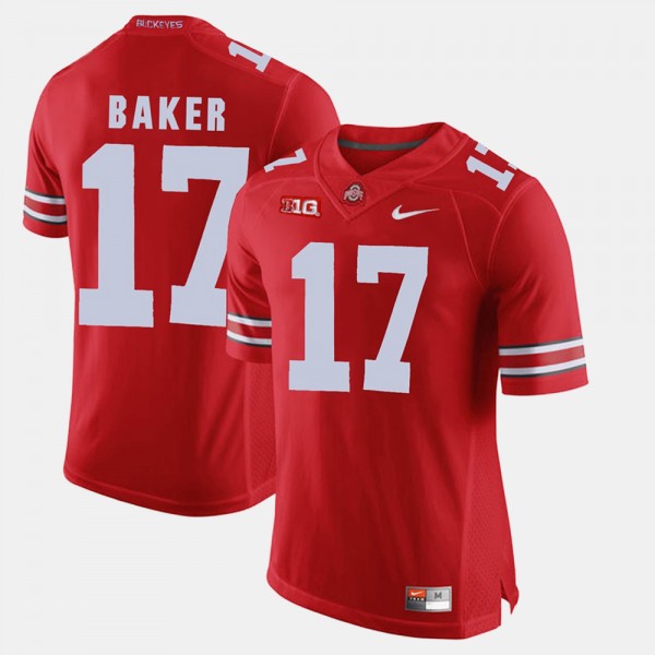 Ohio State Buckeyes Jerome Baker Men's #17 Game Alumni Scarlet College Football Jersey 2404ROZC3